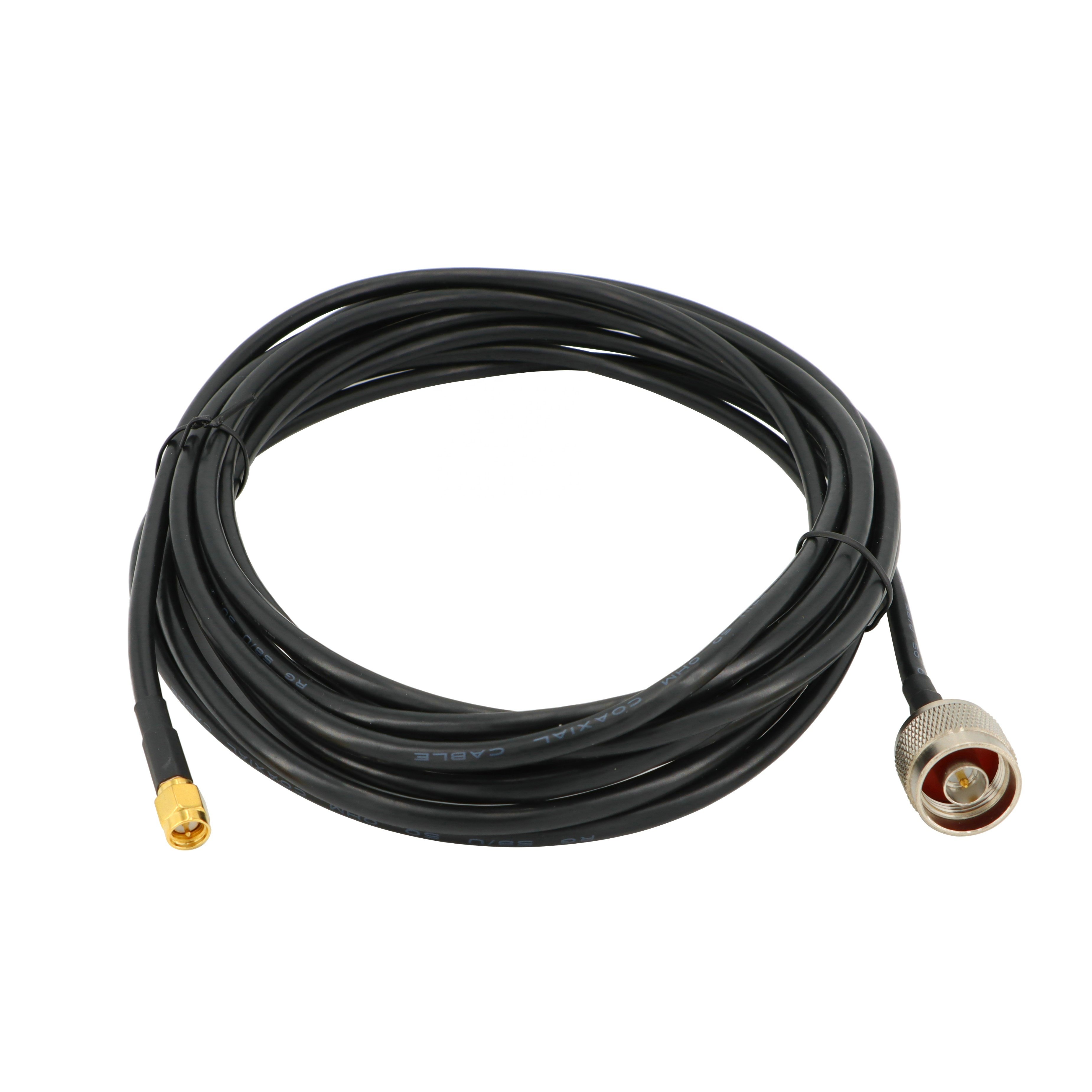 RF cable N to SMA Jumper N Male to SMA Male Low Loss Coaxial Cable RG58 50CM for 3G 4G 5G LTE Antenna Ham Radio GPS WiFi